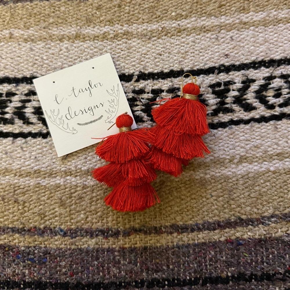 ❤️Red Tassel Earrings
